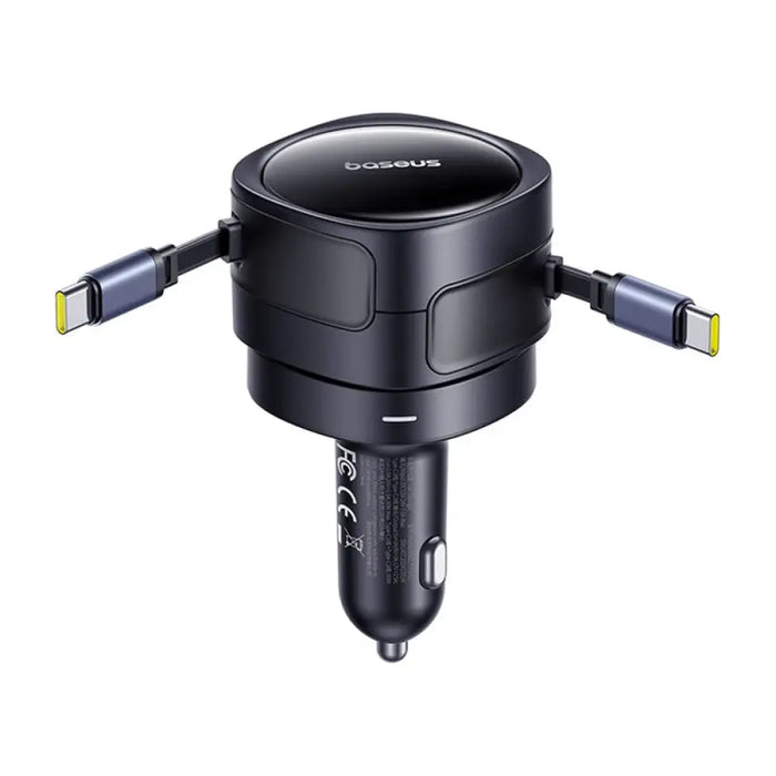Зарядно за кола Baseus Enjoyment Max с USB-C + USB-C кабели