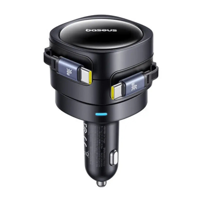 Зарядно за кола Baseus Enjoyment Max с USB-C + USB-C кабели
