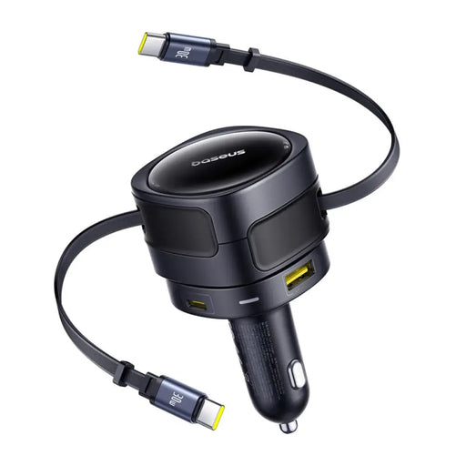 Зарядно за кола Baseus Enjoyment Max с USB-C + USB-C кабели