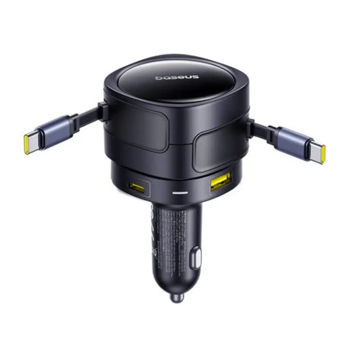 Зарядно за кола Baseus Enjoyment Max с USB-C + USB-C кабели
