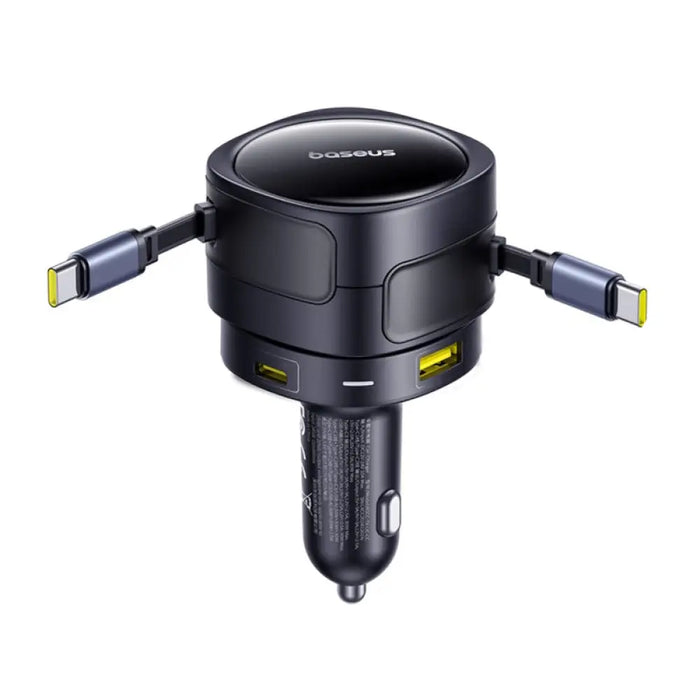 Зарядно за кола Baseus Enjoyment Max с USB-C + USB-C кабели