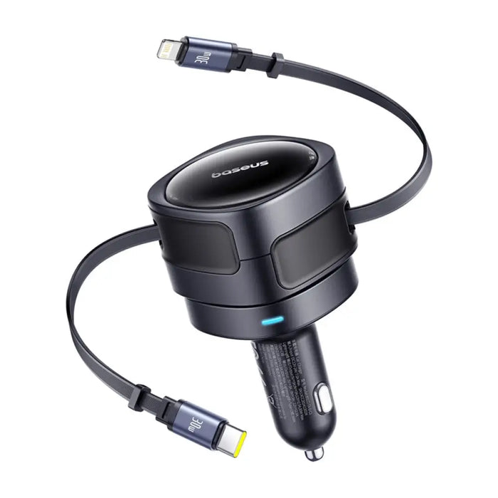 Зарядно за кола Baseus Enjoyment Max с USB C + Lightning