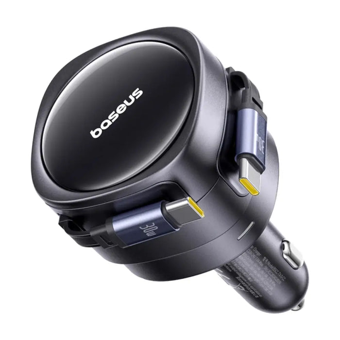 Зарядно за кола Baseus Enjoyment Max с USB-C + USB-C кабели