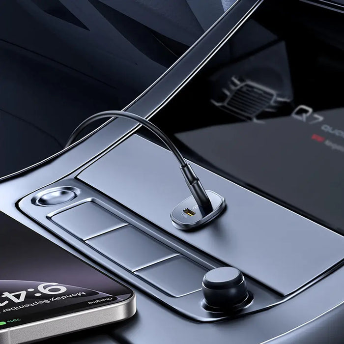 Зарядно за кола Baseus GoTrip 2 x USB-C 30W - черно