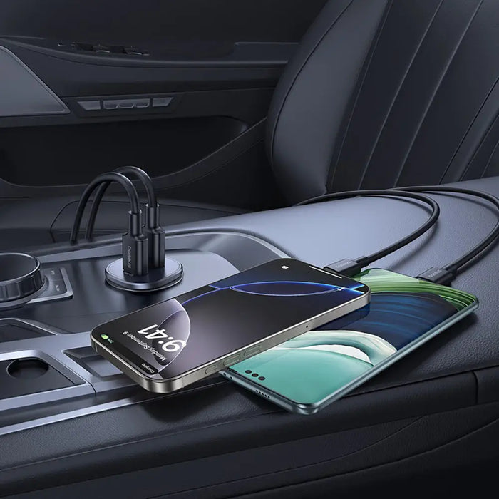 Зарядно за кола Baseus GoTrip 2 x USB-C 30W - черно