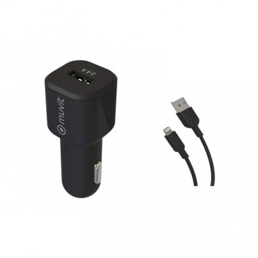 Зарядно за кола Muvit 1,2 m Черен