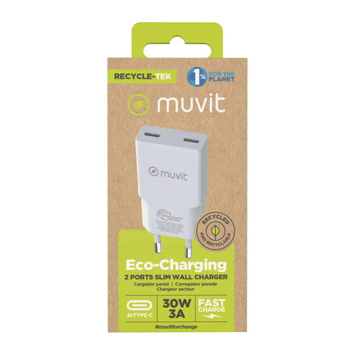 Зарядно за кола Muvit for Change HC-263C Бял 30 W