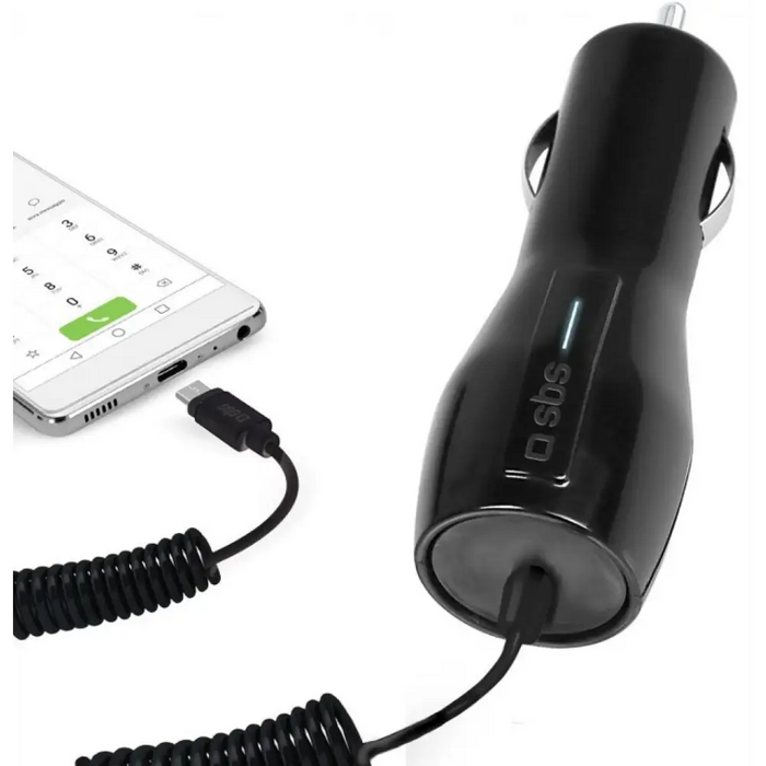 Зарядно за кола SBS Car charger with cable USB Type C