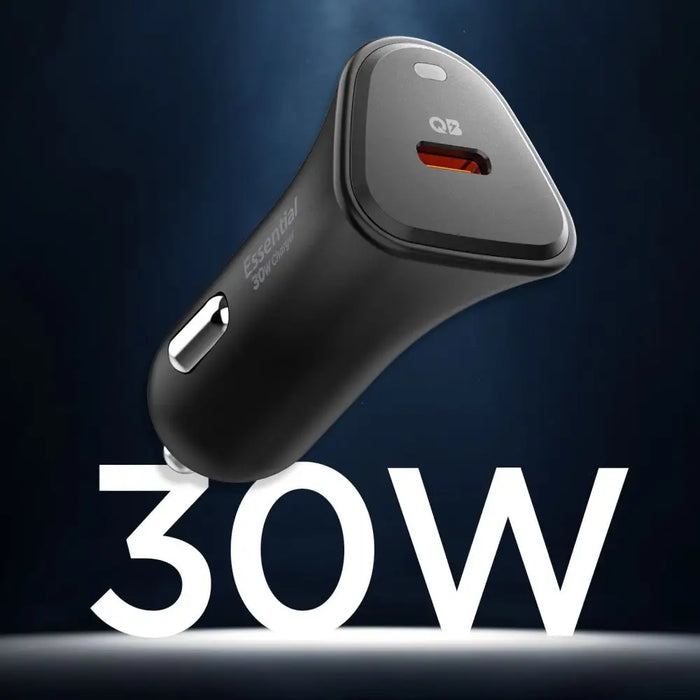 Зарядно за кола Spigen Essential EV301 30W - черно