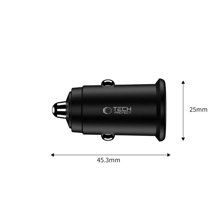 Зарядно за кола Tech-Protect CC02 35W 2-портово USB-C