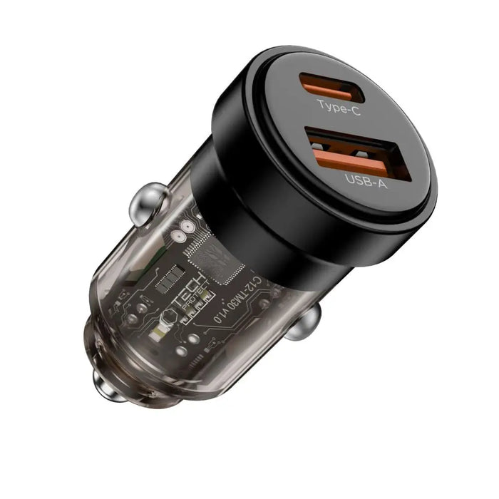Зарядно за кола Tech-Protect CC03 30W с 2 порта USB-A