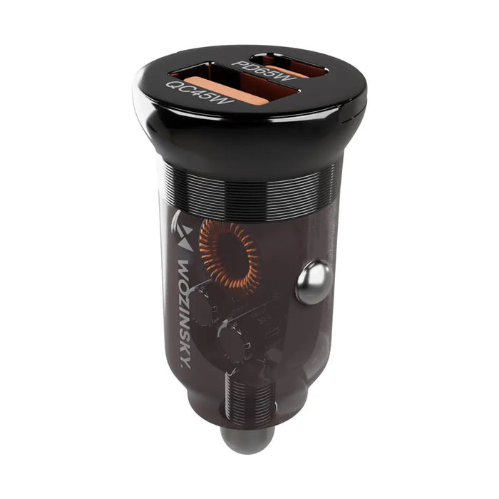 Зарядно за кола Wozinsky 65W USB-C PD 65W / USB-A 45W QC
