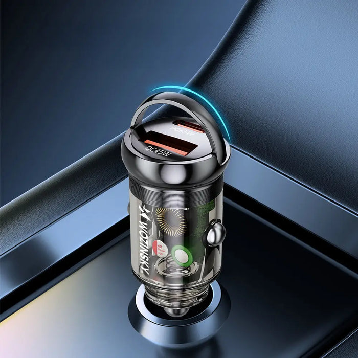 Зарядно за кола Wozinsky 65W USB-C PD 65W / USB-A 45W QC