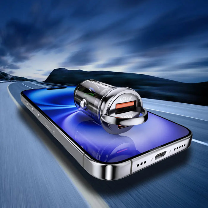 Зарядно за кола Wozinsky 65W USB-C PD 65W / USB-A 45W QC