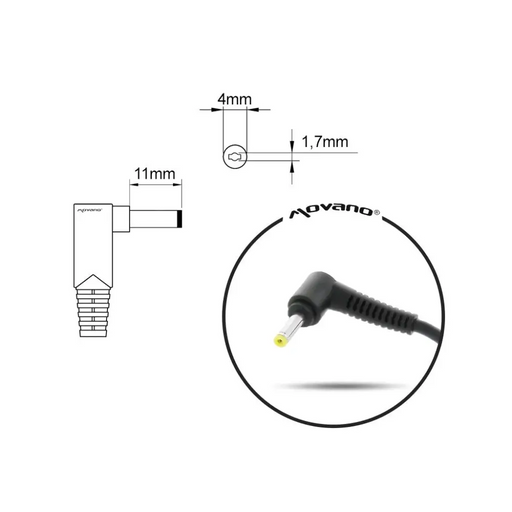 зарядно за лаптоп mitsu 20V 2.25A (4.0X1.7) LENOVO 45W