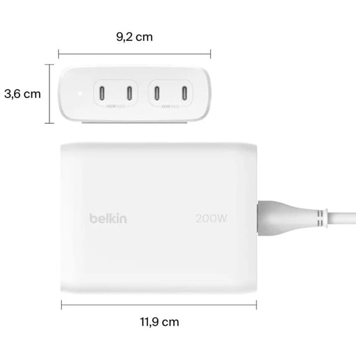 Зарядно за мобилни устройства Belkin WCH010VFWH White Indoor