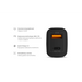 Зарядно за мобилни устройства Green Cell CAD33 Black Indoor