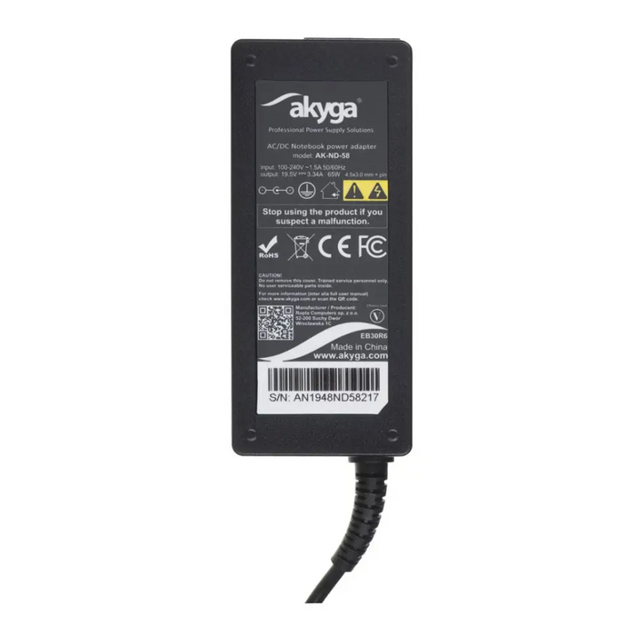 Зарядно за мобилни устройства Akyga AK-ND-58 Indoor Black
