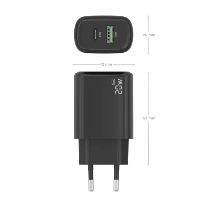 Зарядно за стена Aisens A110-0910 Черен 20 W