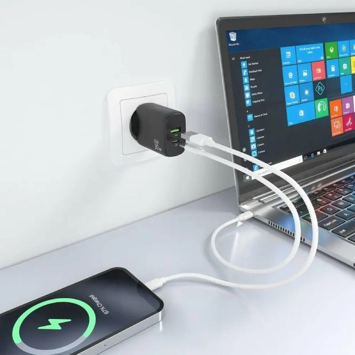 Зарядно за стена Aisens A110-0924 Черен 30 W