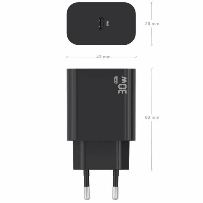 Зарядно за стена Aisens A110-0941 Черен 30 W