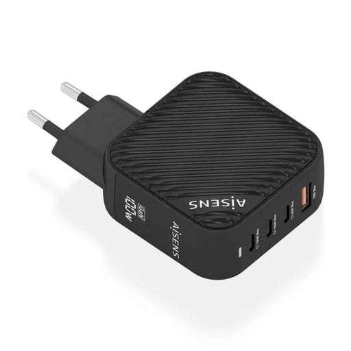 Зарядно за стена Aisens ASCH 100W4P029 BK Черен Многоцветен