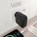 Зарядно за стена Aisens ASCH 140W3P031 BK 140 W Черен (1