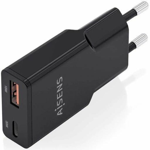 Зарядно за стена Aisens ASCH-30W2P047-BK Черен 30 W
