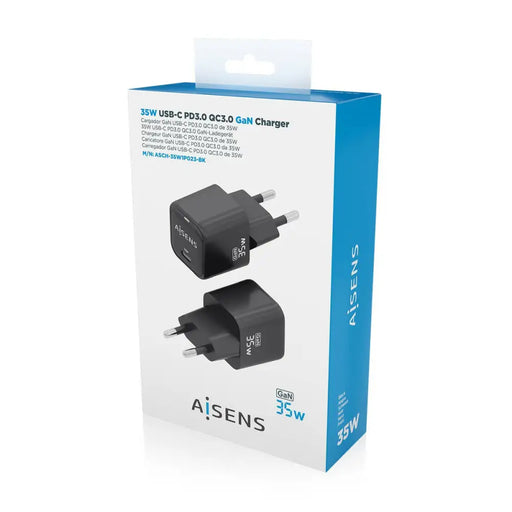 Зарядно за стена Aisens ASCH-35W1P023-BK Черен 35 W (1 броя)