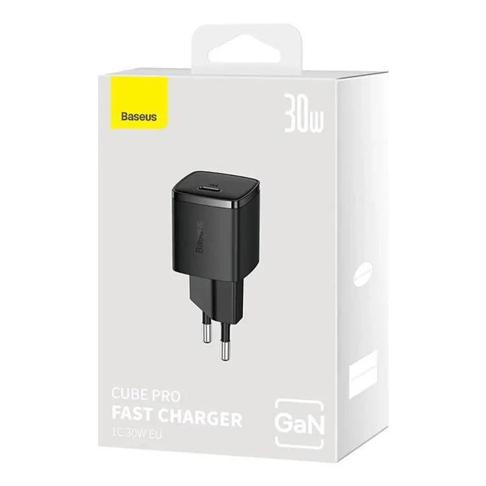 Зарядно за стена Baseus Cube Pro 30W USB C черно
