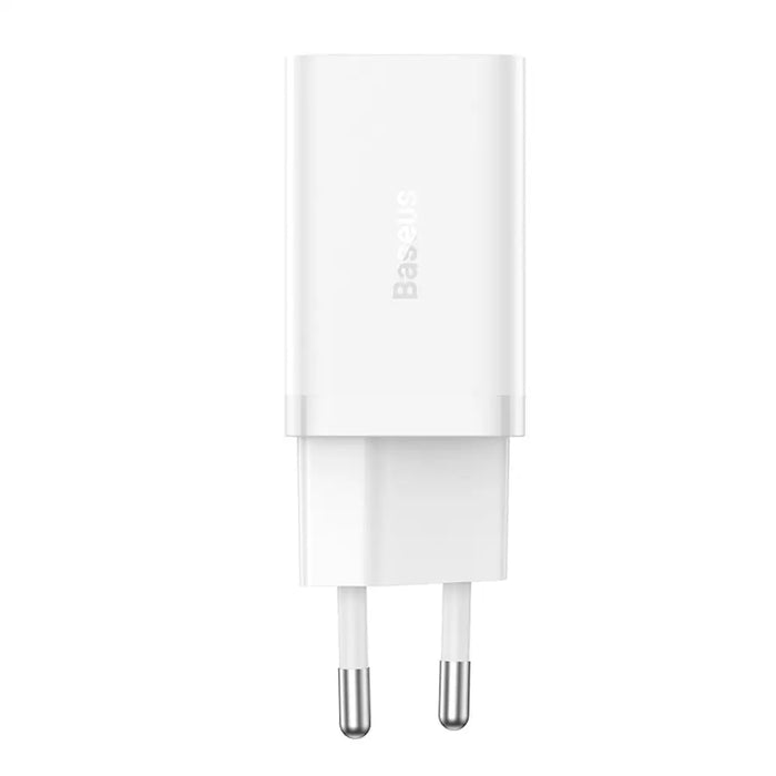 Зарядно за стена Baseus GaN5 Pro 40W 2xUSB-C - бяло