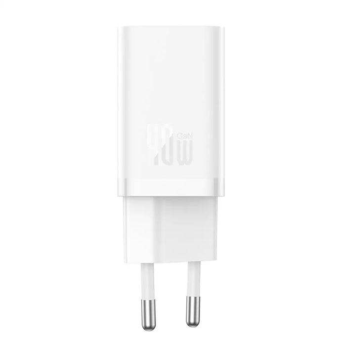 Зарядно за стена Baseus GaN5 Pro 40W 2xUSB-C - бяло