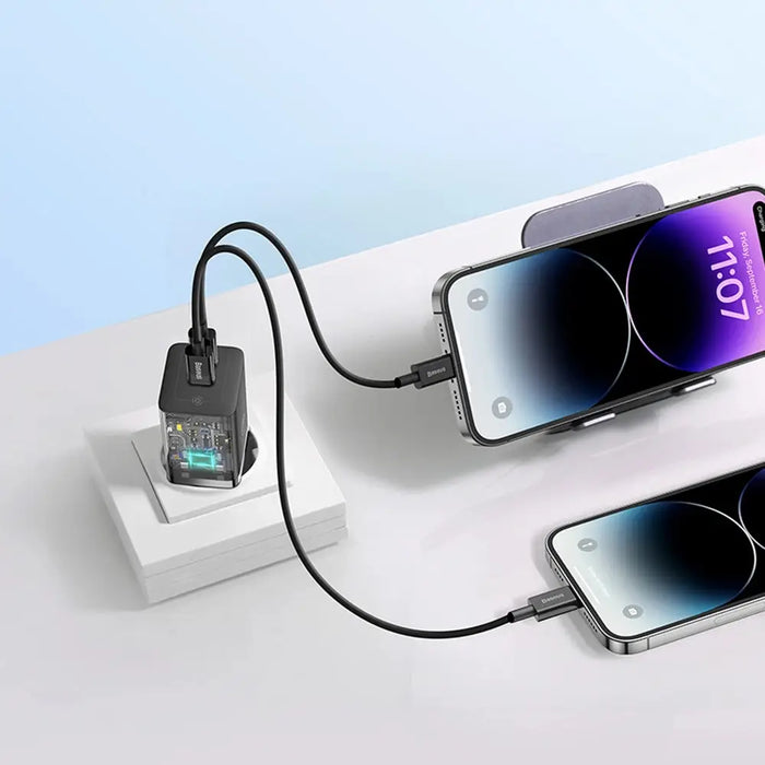 Зарядно за стена Baseus GaN5 Pro 40W 2xUSB-C - Черно