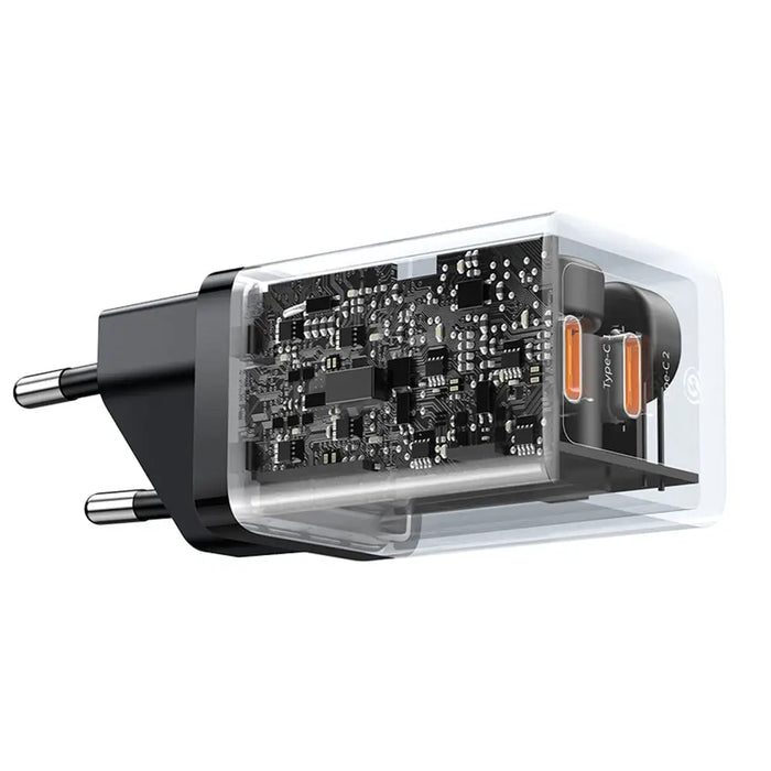 Зарядно за стена Baseus GaN5 Pro 40W 2xUSB-C - Черно