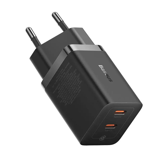 Зарядно за стена Baseus GaN5 Pro 40W 2xUSB-C - Черно