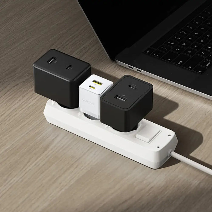 Зарядно за стена Baseus Palm 30W USB-C USB-A - бяло