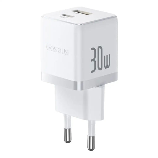 Зарядно за стена Baseus Palm 30W USB-C USB-A - бяло