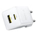 Зарядно за стена Baseus Palm 30W USB-C USB-A - бяло