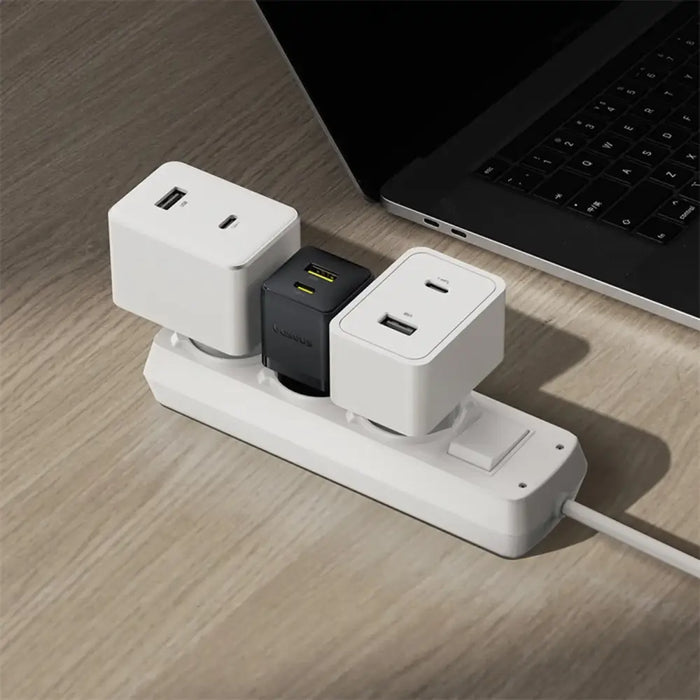 Зарядно за стена Baseus Palm 30W USB-C USB-A - черно