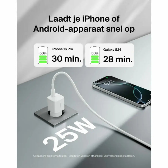 Зарядно за стена Belkin WCA012KQ1MWH-B6 Бял 25 W