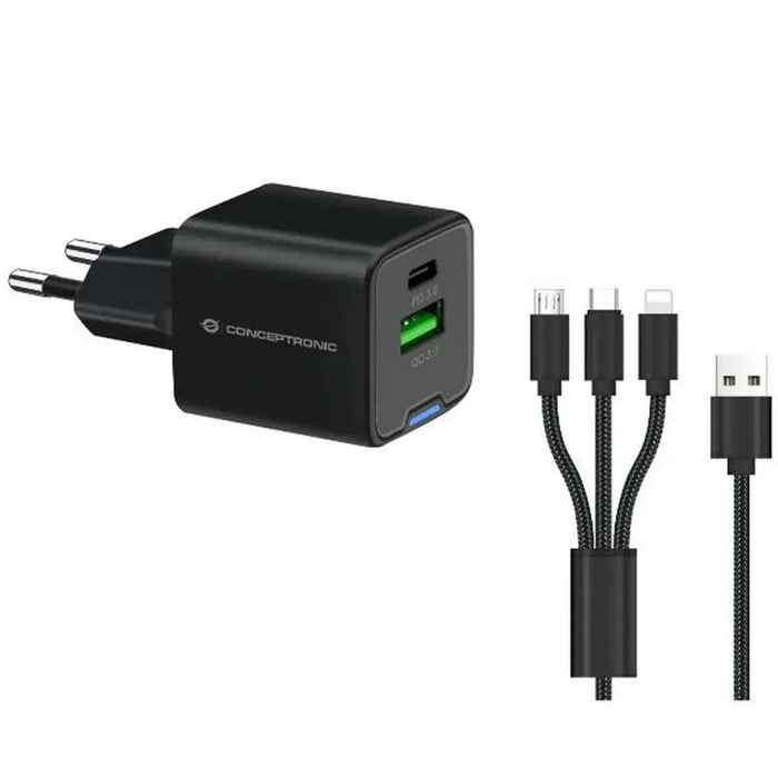 Зарядно за стена Conceptronic 120550503101 Черен 33 W (2