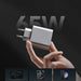 Зарядно за стена Cuktech 65W GaN 2xUSB-C 1xUSB-A - сиво