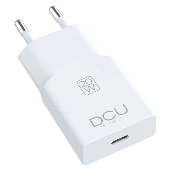 Зарядно за стена DCU DCU 1XUSB C SUPER SLIM 20W Бял 20 W