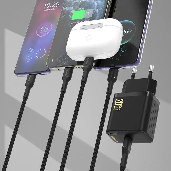 Зарядно за стена Dudao A26LEU PD 20W GaN USB-C с USB-C към