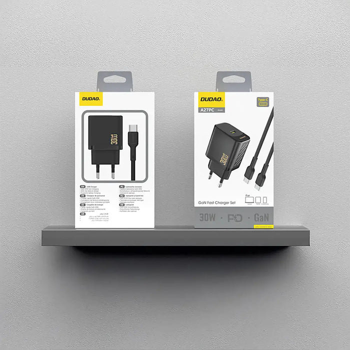 Зарядно за стена Dudao A27PCEU PD 30W GaN USB-C с USB-C