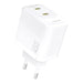 Зарядно за стена Dudao A28PEU PD 45W GaN 2xUSB - бяло