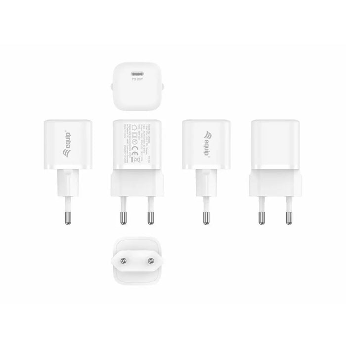 Зарядно за стена Equip 245520 Бял