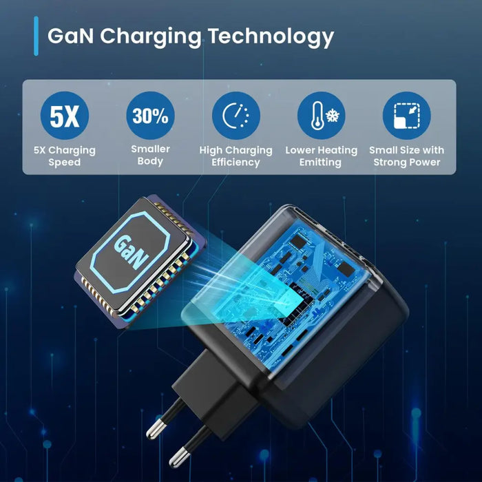 Зарядно за стена Ewent EW1331 Черен 65 W