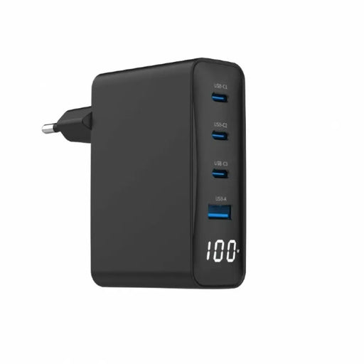 Зарядно за стена GEMBIRD TA-UC-PDQC100LCD-01-BK