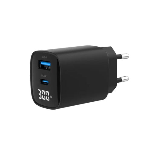 Зарядно за стена GEMBIRD TA-UC-PDQC30LCD-BK-01 Черен 30 W